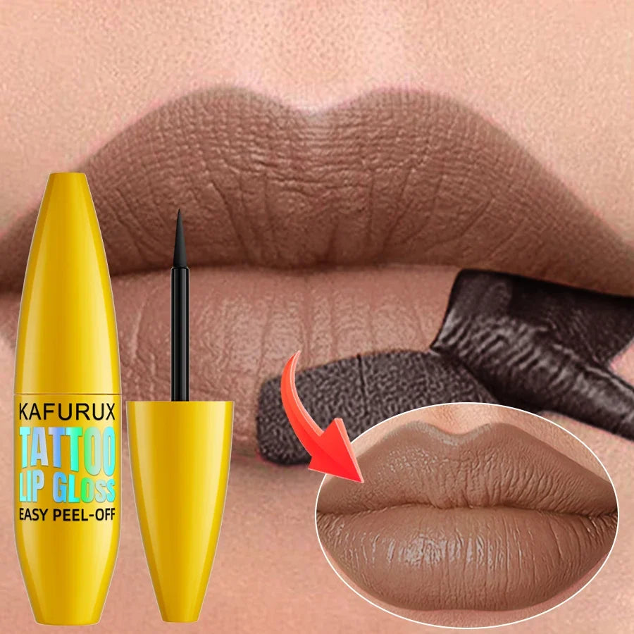 KAFURUX Korean Matte Peel-Off Lip Tint – 7 Colors Lip Stain