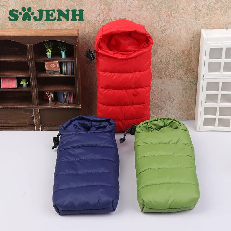 Miniature Dollhouse Sleeping Bag – Camping Scene Accessory