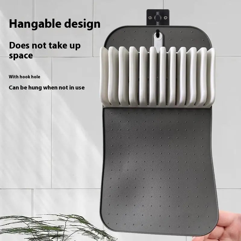 5/11 Slot Knife Drawer Organizer – Non-Slip Kitchen Knife Mat