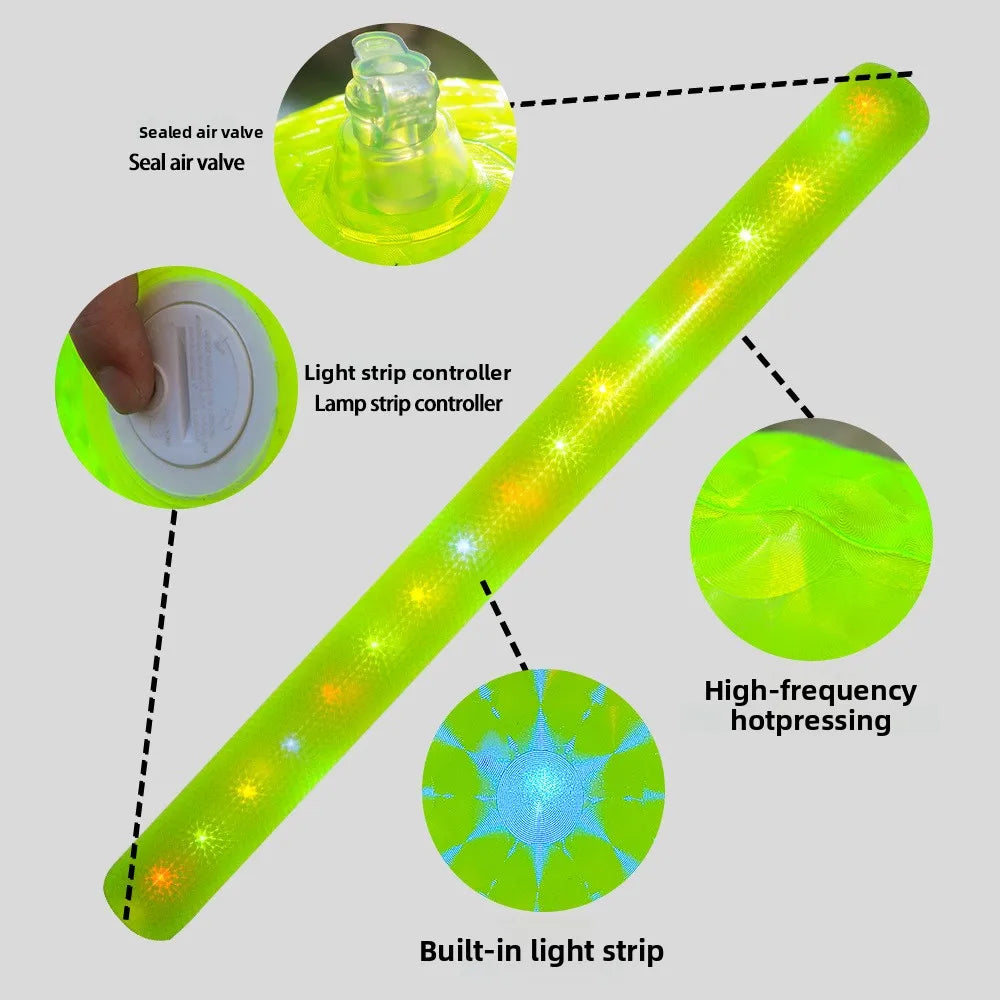 Inflatable LED Pool Noodle Float Stick – 1-3 Pack Kids & Adults