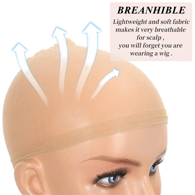 HD Invisible Wig Cap – Ultra-Thin Nylon Stocking Cap for Lace Wigs