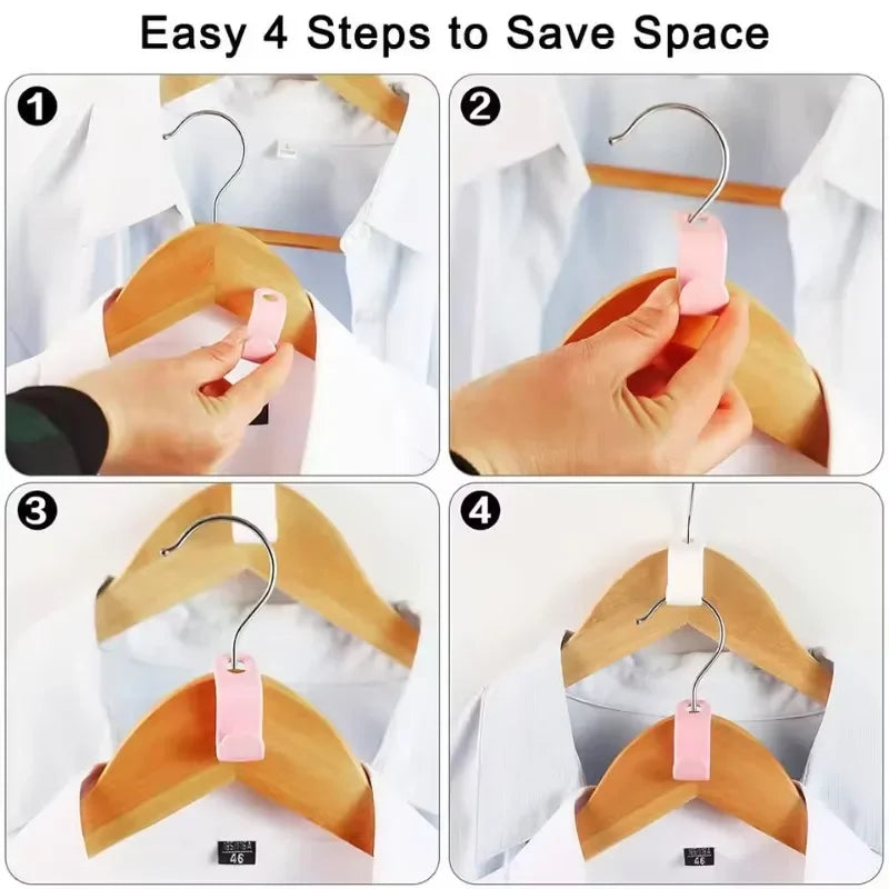 Clothes Hanger Hook Clips Organizer – 5, 10 or 20 Pack