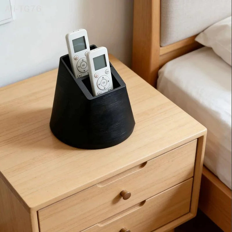 2-Grid Desktop Remote Control Holder & Organizer Rack