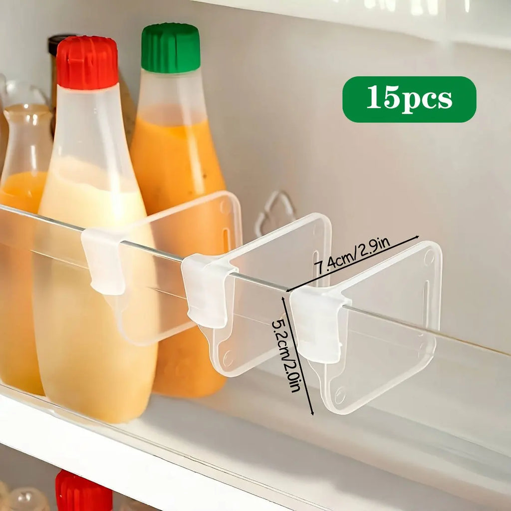 5 10 15 Sturdy Clear Refrigerator Organizer Dividers Adjustable