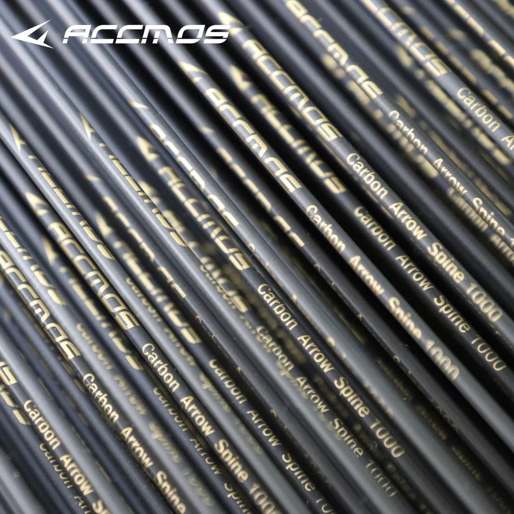 12 ACCMOS ID4 2 Pure Carbon Arrow Shaft Spine 350-1800 DIY Archery