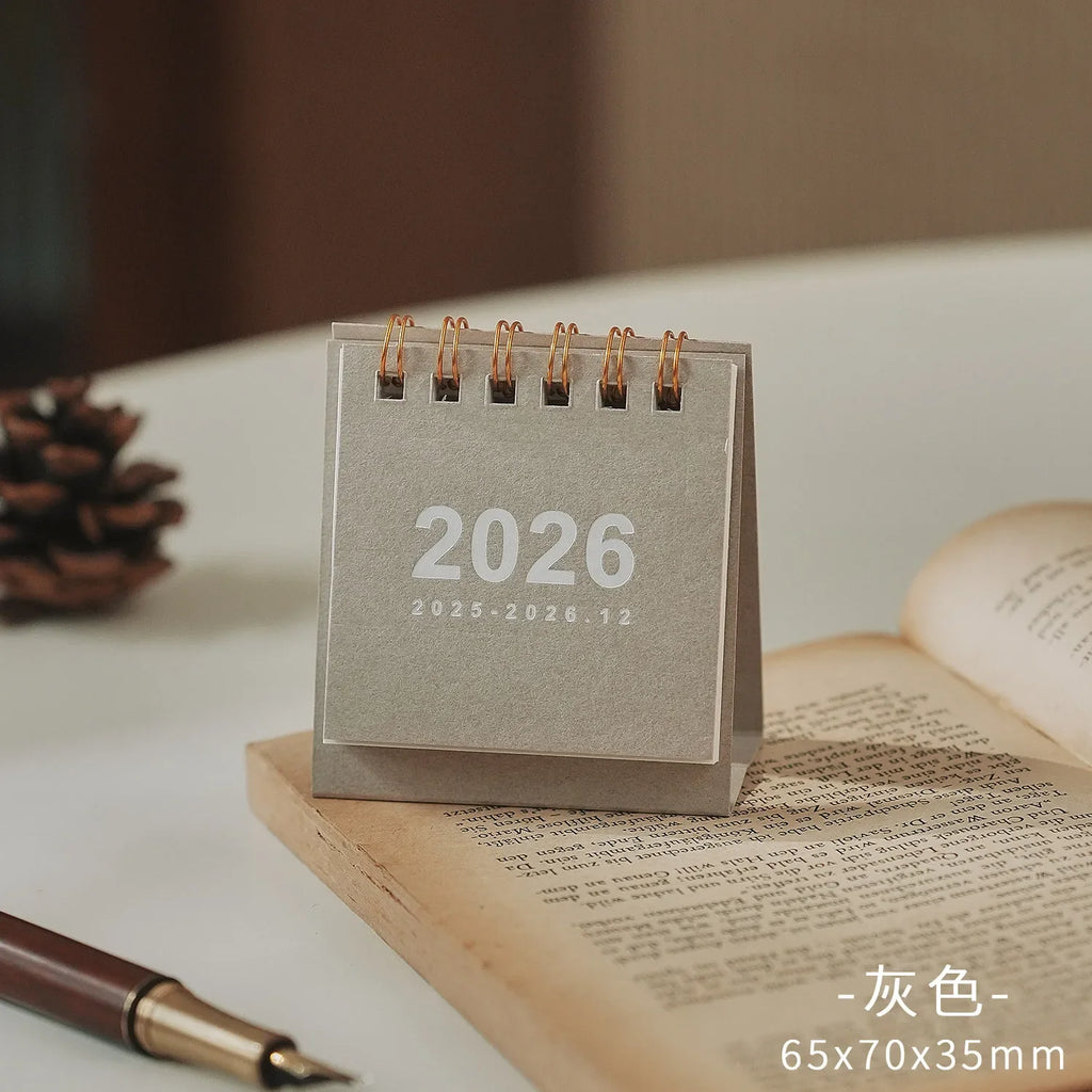 2026 Kawaii Mini Desk Calendar – Daily & Monthly Planner