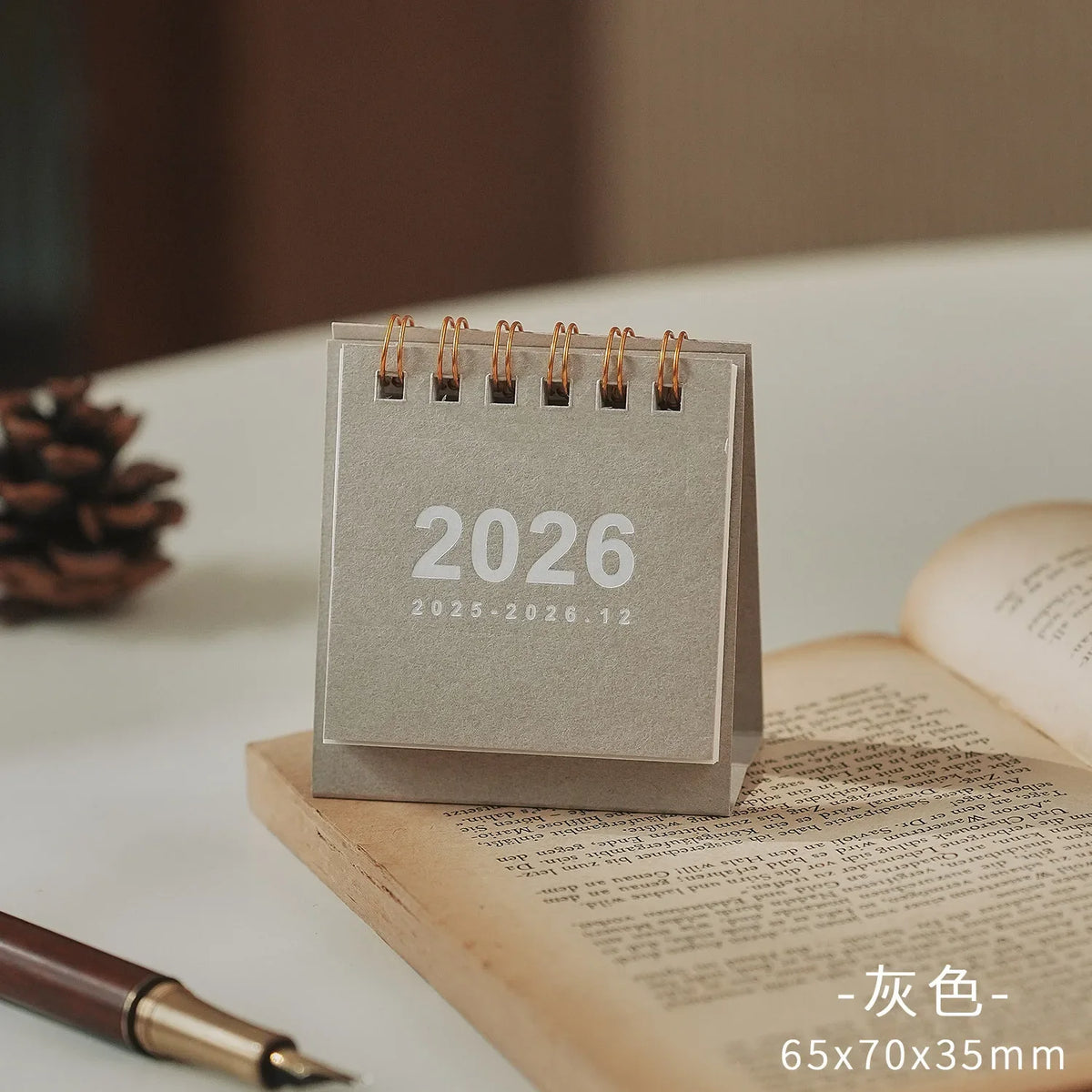 2026 Kawaii Mini Desk Calendar – Daily & Monthly Planner