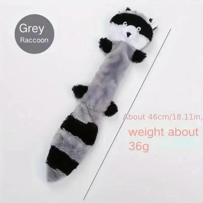 Plush Squeaky Dog Toy – Bite-Resistant Fleece Chew Toy