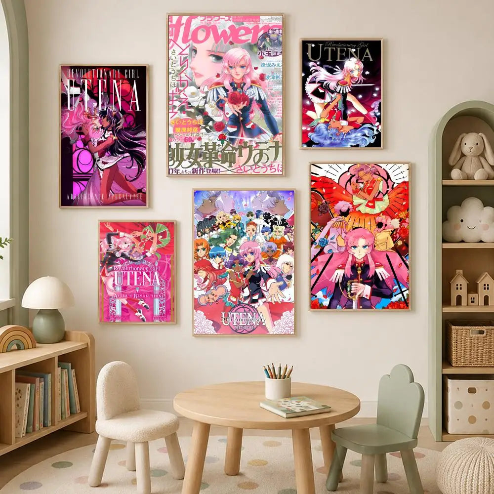 Revolutionary Girl Utena Anime Poster – Self-Stick HD Wall Art