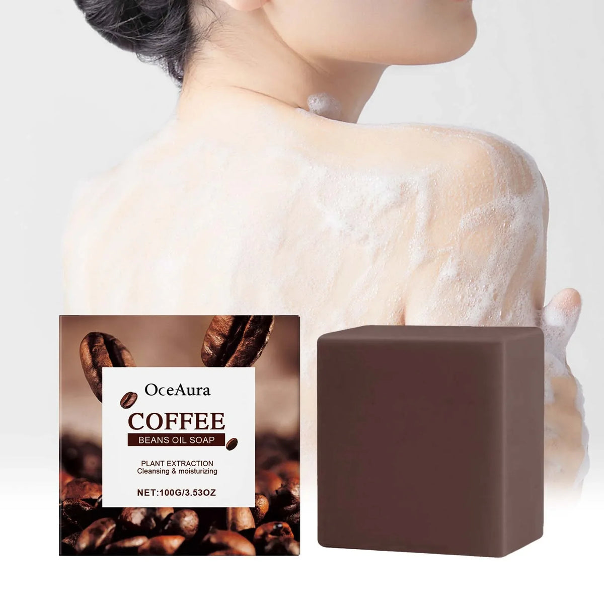 OceAura Coffee Essential Oil Soap – Moisturizing Bar for Skin