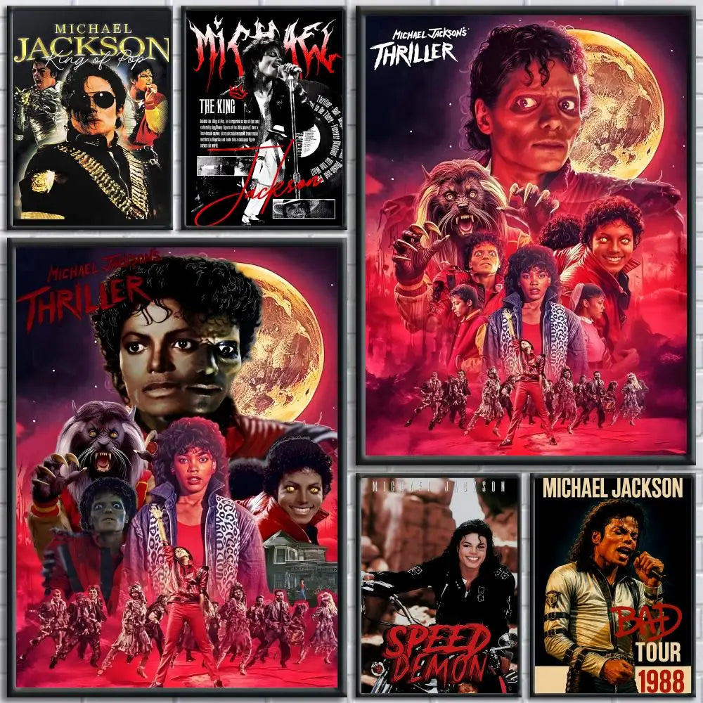 Michael Jackson Removable Wall Poster Sticker | HD Music Art Decal