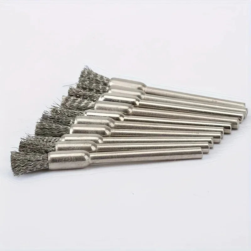 15-Pc Stainless Steel Wire Brush Set for Rotating Tools