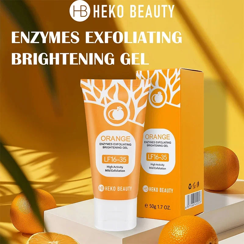 Orange Enzyme Exfoliating Gel – Face & Body Peeling Scrub