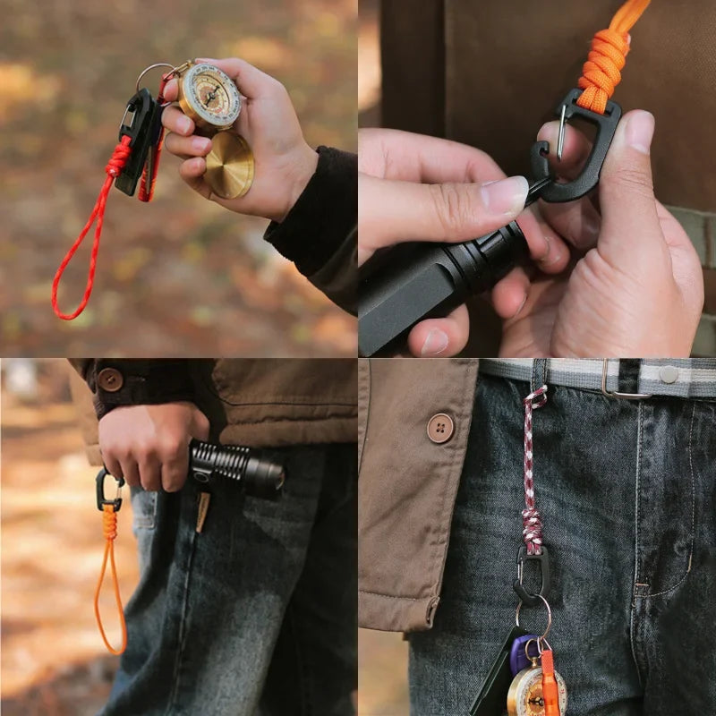 Plastic Carabiner Clip Keychain | Camping Backpack Hook