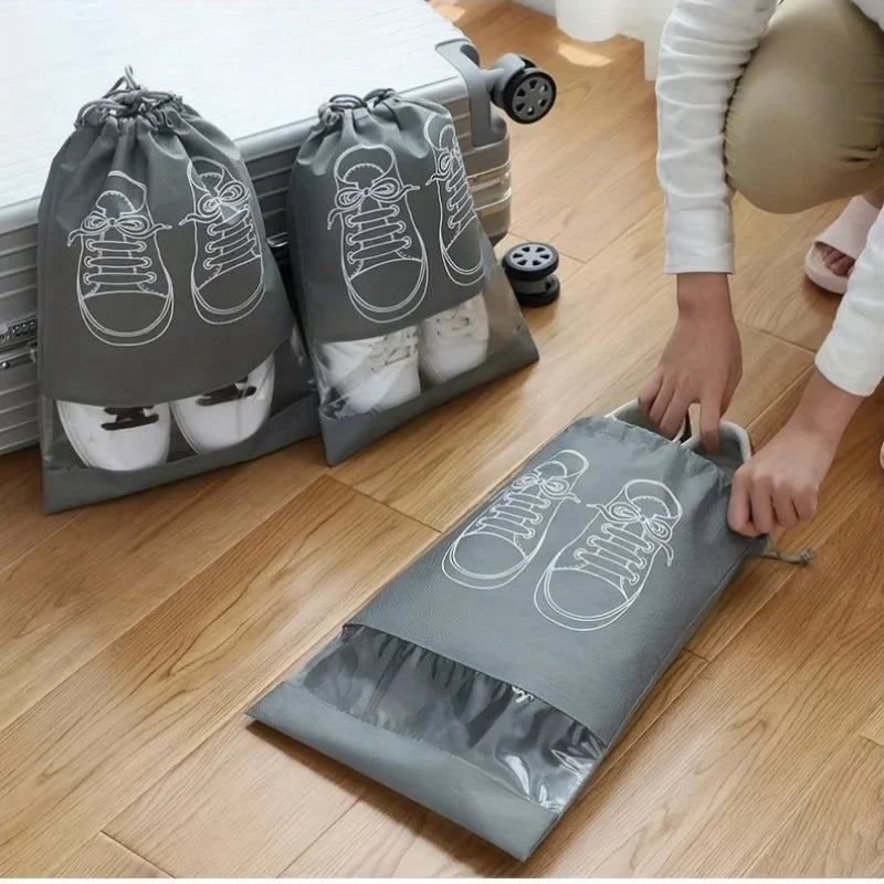 Non Woven Shoe Bag Storage Drawstring Dust-proof