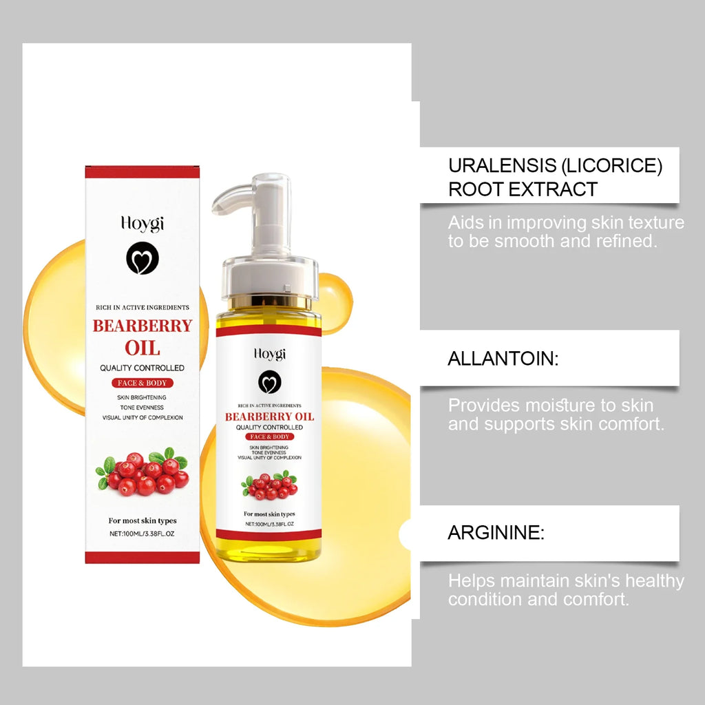 Bearberry Body Oil – Arbutin Brightening, Firming & Hydrating