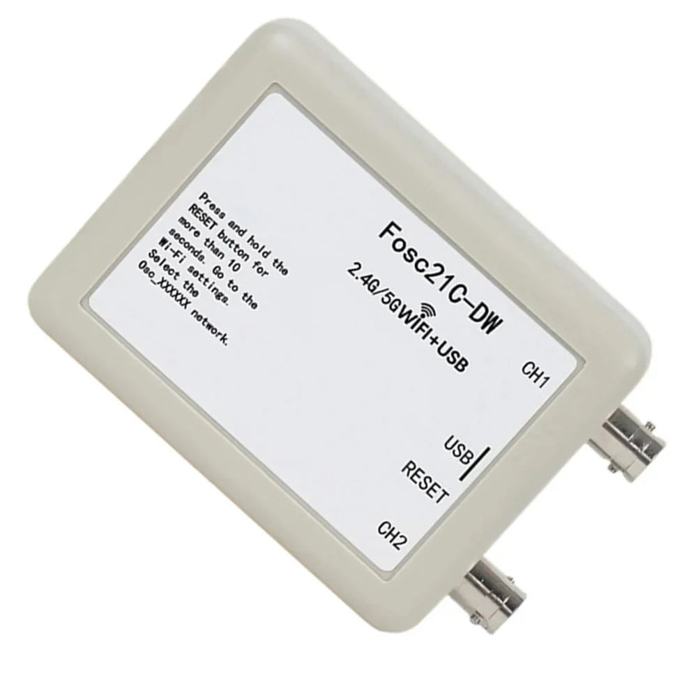 Fosc21C-DW Dual-Band WiFi USB 2-Channel Oscilloscope 2.4G/5G