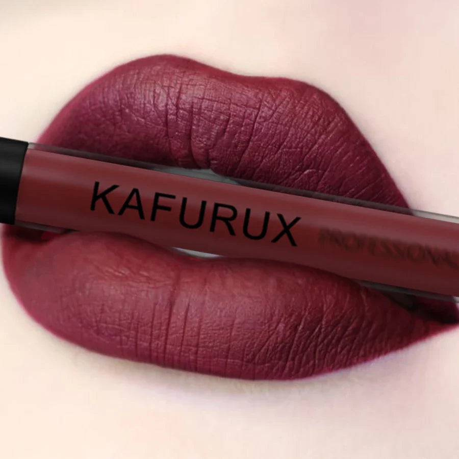 KAFURUX Matte Liquid Lipstick – Velvet, High Pigment, Waterproof