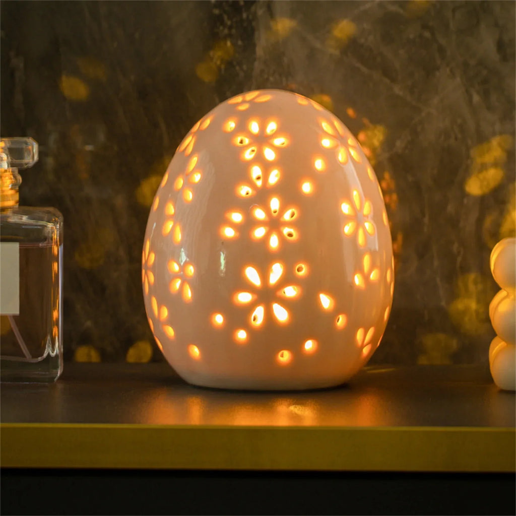 Rustic Easter Egg Glass Dome Ornament | Spring Décor