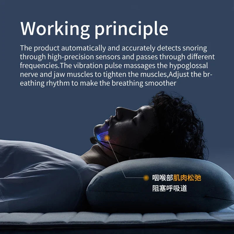 Intelligent Monitoring Anti-snoring Chin Strap Adjustable Belt