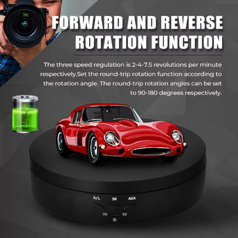 Motorised Rotating Mirror Display Stand 360 Degree Turntable