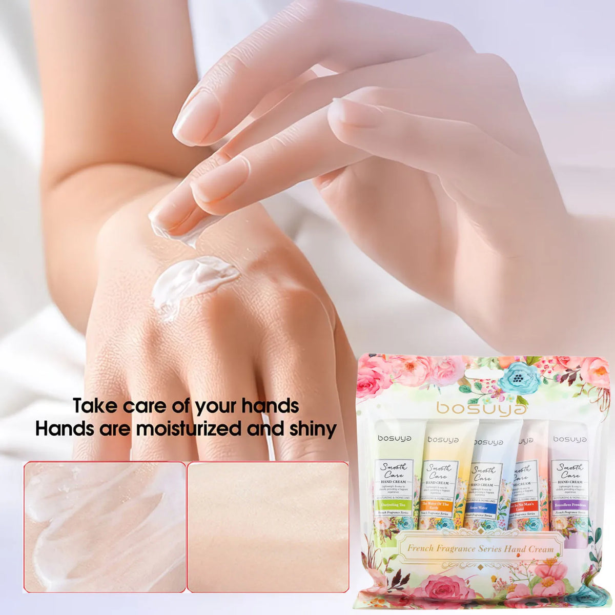 Floral Fragrance Hand Cream Set – Moisturizing Daily Care