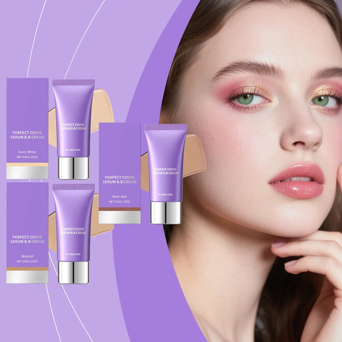 Perfect Cover BB Cream – Hyaluronic Acid, SPF & Full Coverage