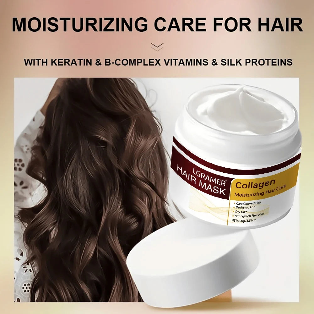 Keratin Collagen Hair Mask – Repair Dry Frizzy Damaged Hair
