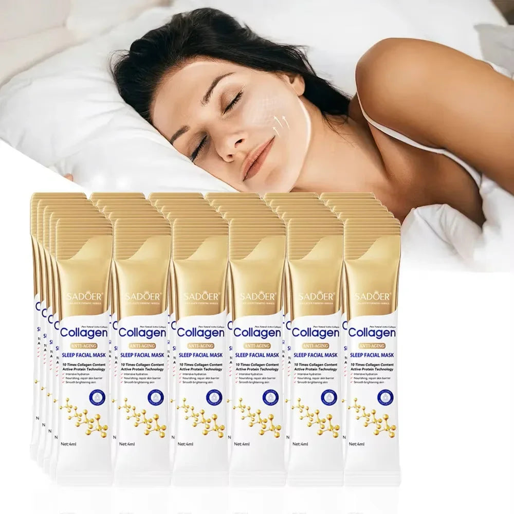 SADOER Collagen Sleeping Face Mask 30pcs – Hydrate & Firm