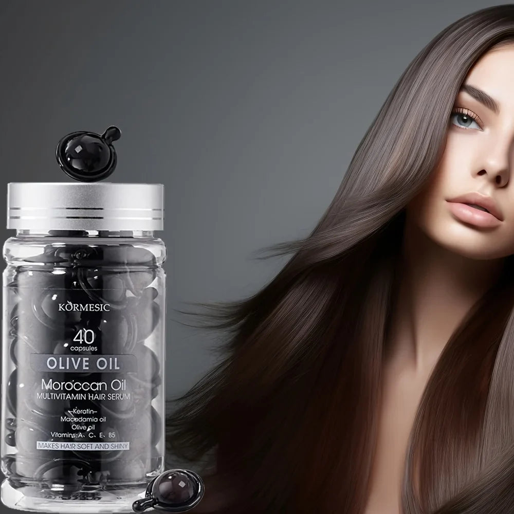 Moroccan Olive Oil Hair Capsule Essence Oil – Smooth & Moisturize