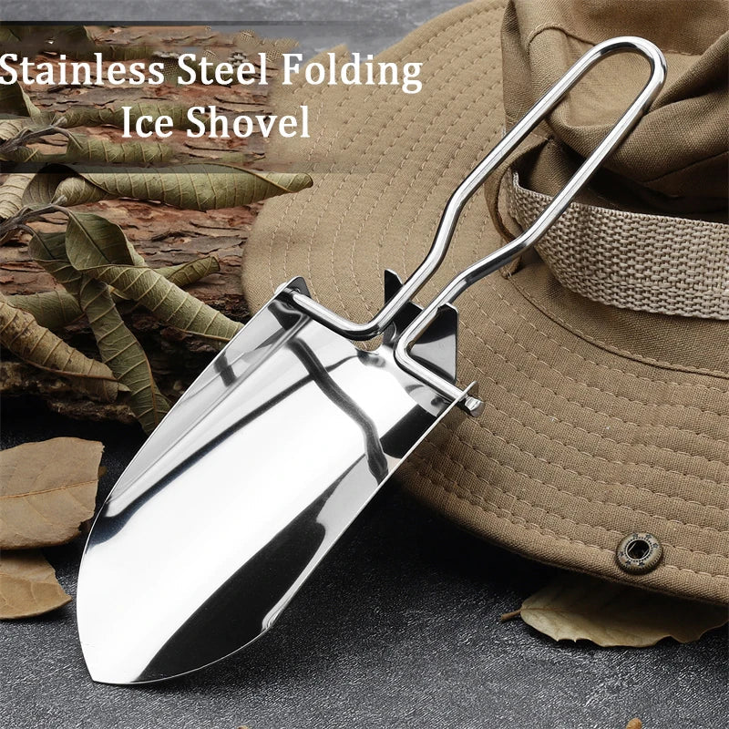 Stainless Steel Folding Ice Scoop – Multifunctional Bar & Kitchen Tool