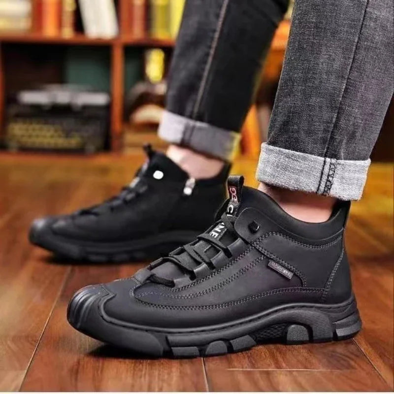 Men's Winter Snow Boots – Warm Cotton Anti-Slip Ankle Boot