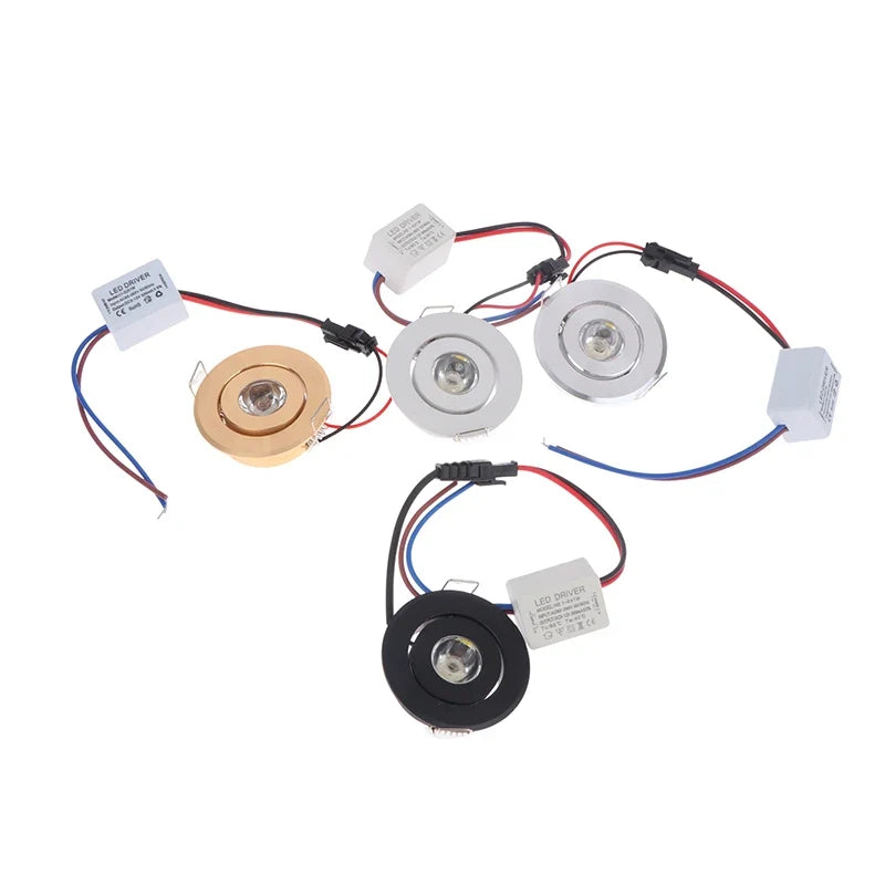 Mini LED Recessed Downlight 1W 3W Dimmable Ceiling Spot Light