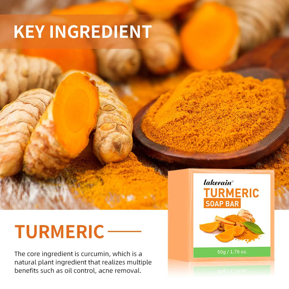 Handmade Turmeric Soap Bar – Face & Body Brightening Cleanser