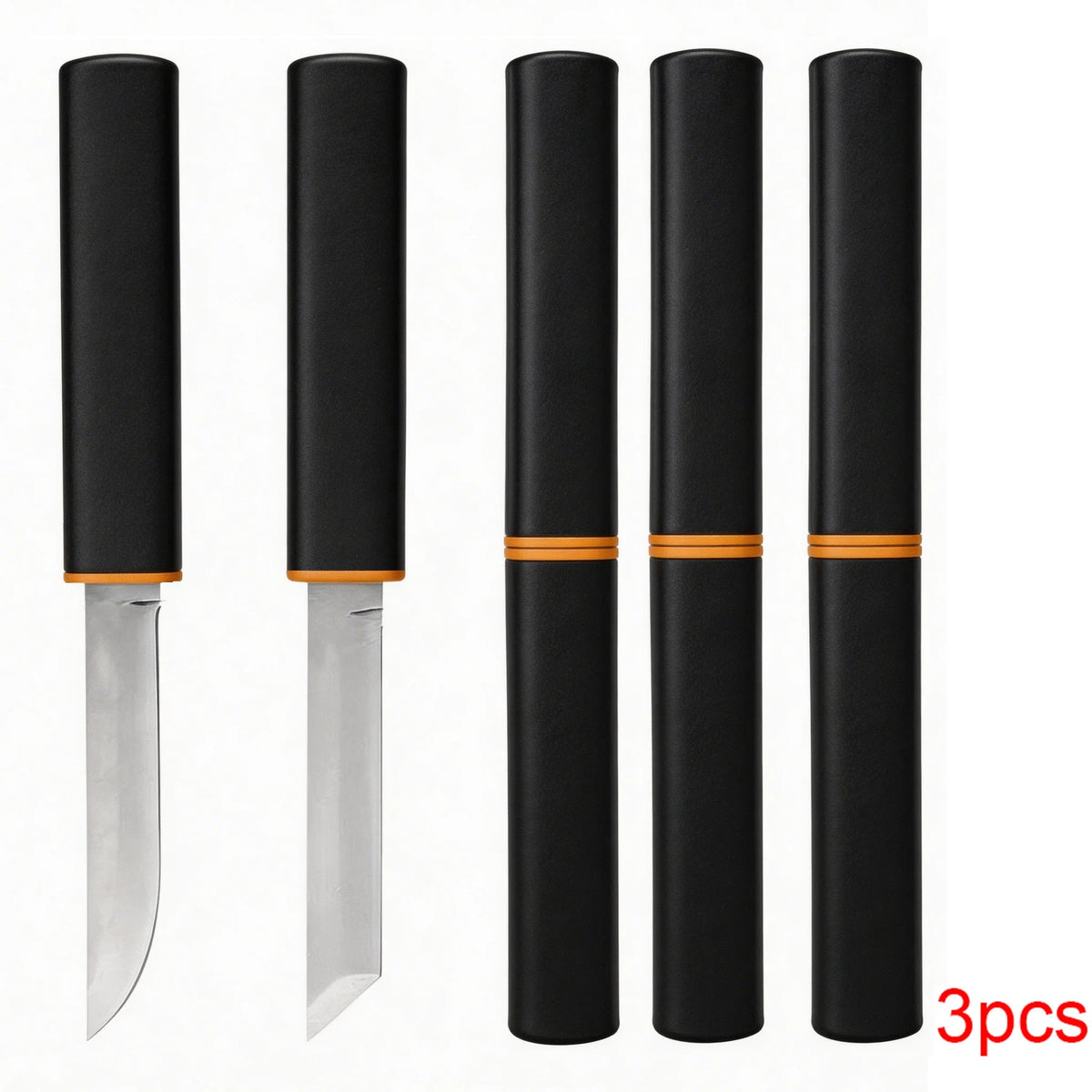 Fixed Blade Outdoor Knife – Stainless Steel Double Edge 1/2/3 Pack
