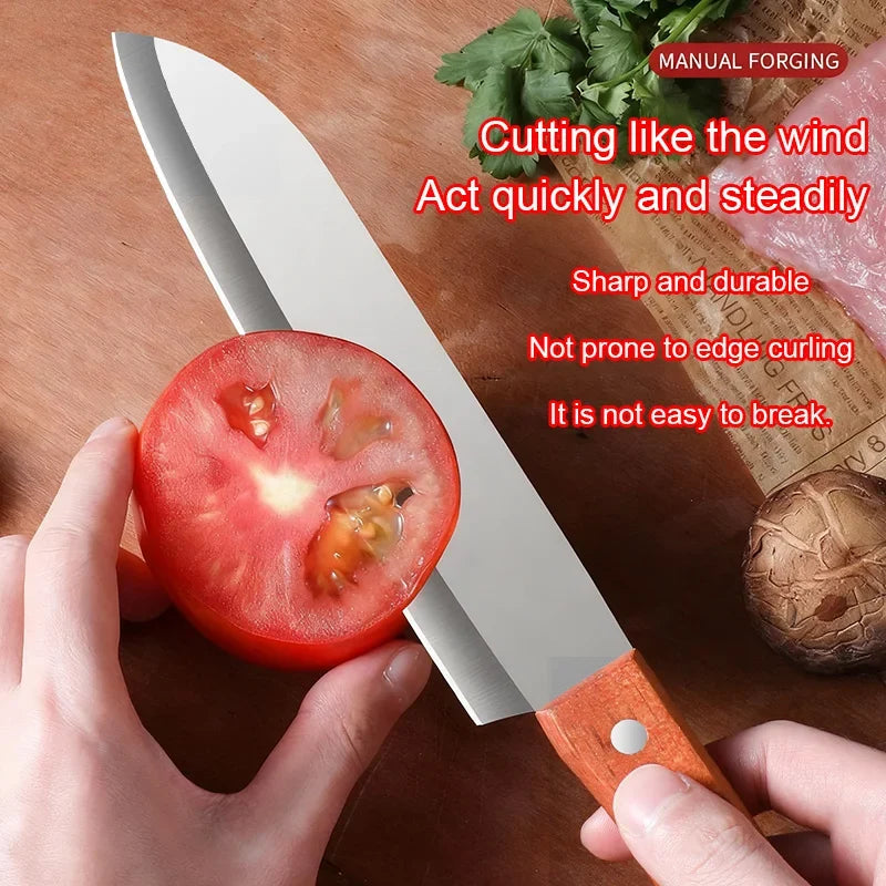 Japanese Chef's Knife – Stainless Steel Cleaver & Boning Knife