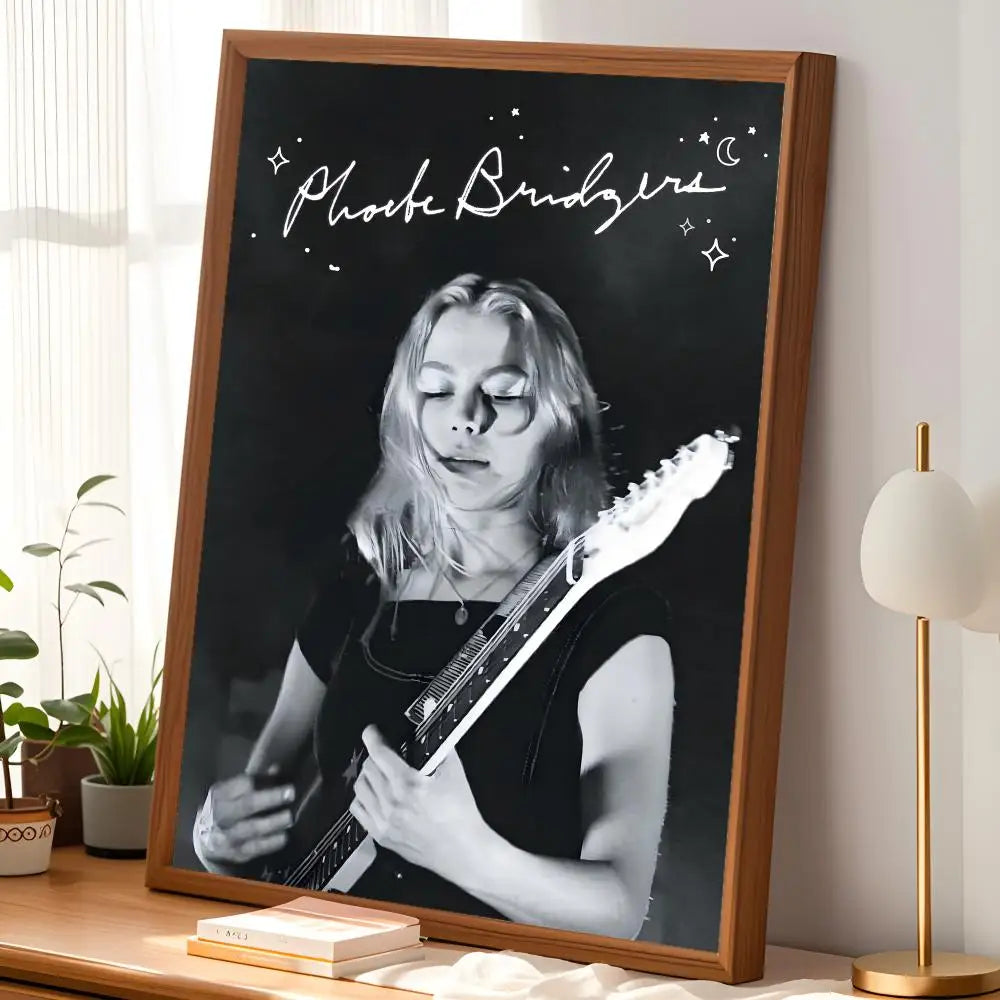 Phoebe Bridgers HD PVC Wall Poster – Self-Stick Waterproof Art