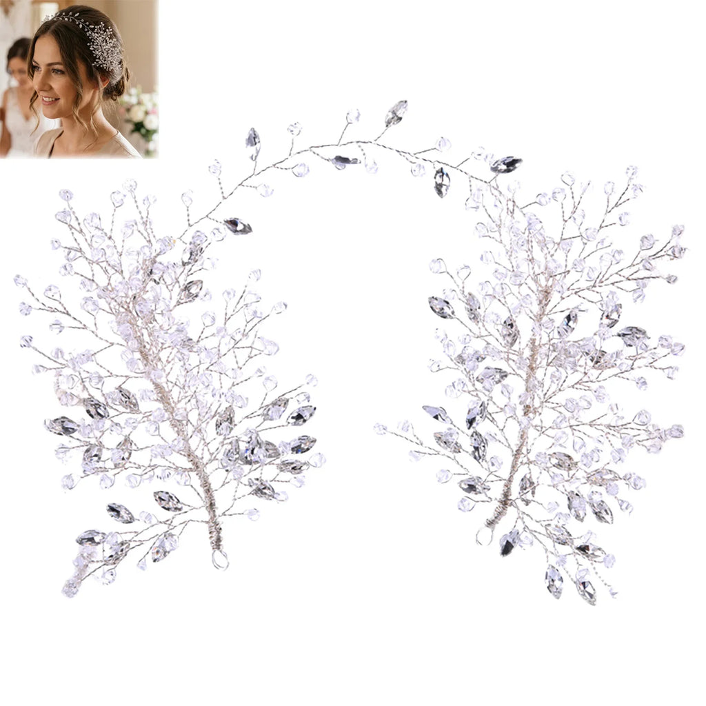 Crystal Rhinestone Bridal Headband | Wedding Hair Accessory