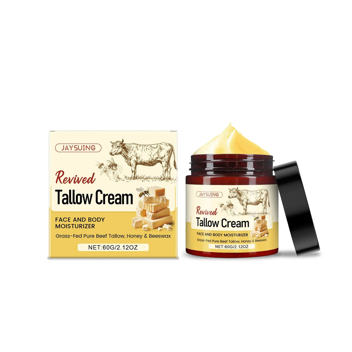 Tallow Honey Moisturizing Cream – Repair Skin Barrier 60g