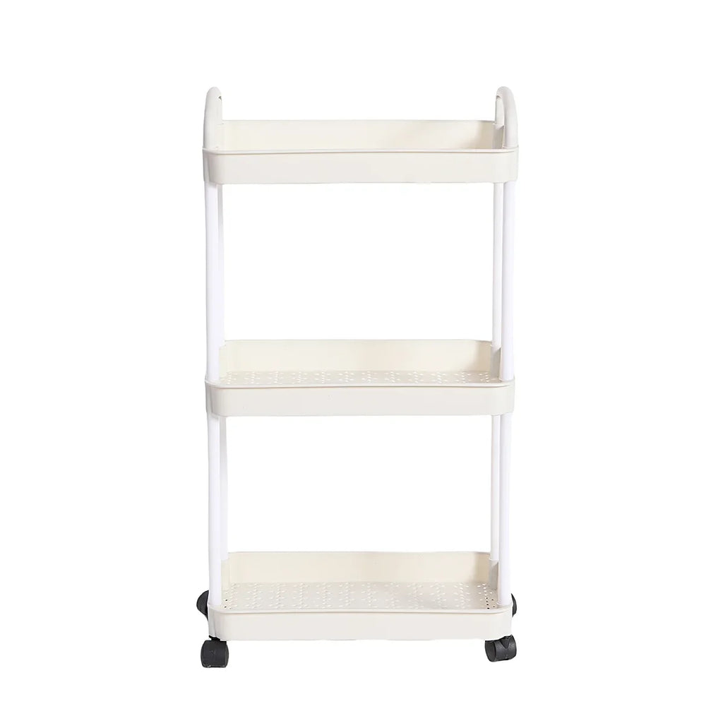 3/4-Tier Rolling Storage Cart with Lockable Wheels | Kitchen & Bath