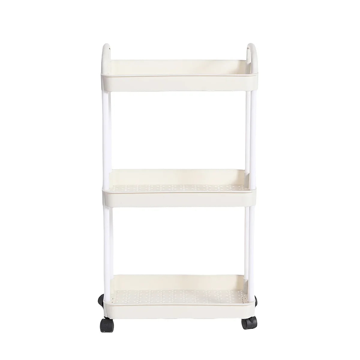 3/4-Tier Rolling Storage Cart with Lockable Wheels | Kitchen & Bath