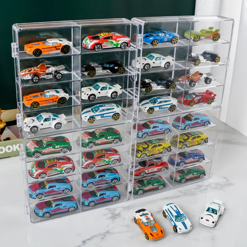 Acrylic Display Storage Cabinet – Dustproof, Stackable 1:64 & 1:32