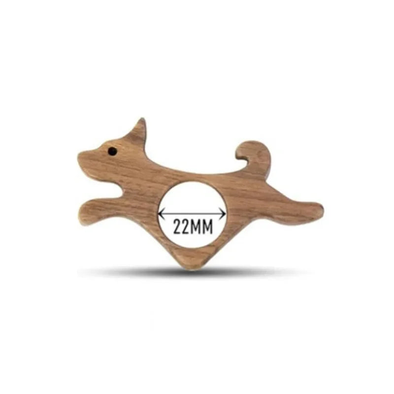 Natural Wood Cat Bookmark – Thumb Ring Book Page Holder | Gift