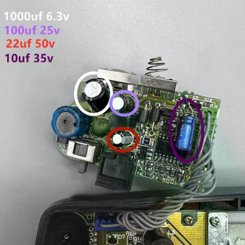 Capacitors Sega Gamegear Gg Motherboard Repair Replacement
