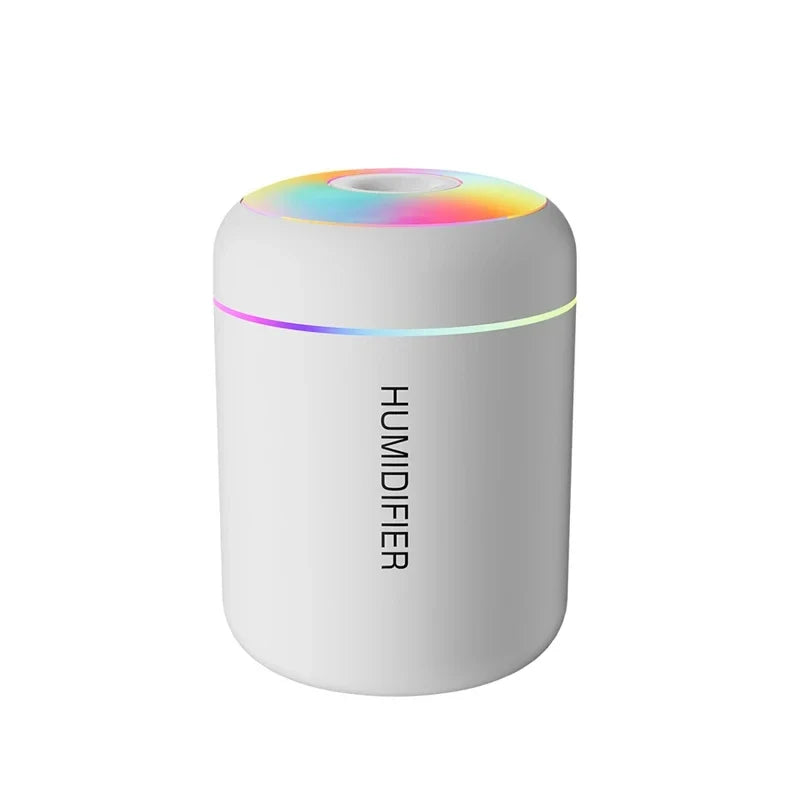 HOMEFISH Mini USB Cool Mist Humidifier & Aroma Diffuser LED