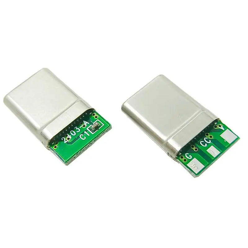 PD Type-C 3-Pin Laptop Charging Connector | CC Pin & Capacitor