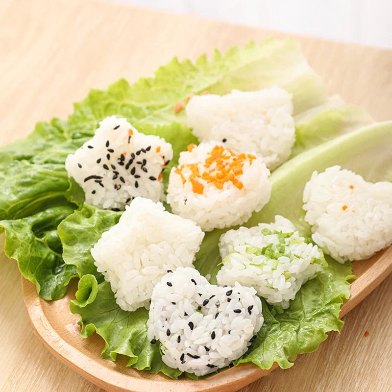 3-in-1 Cartoon Rice Ball Sushi Mold Set – BPA-Free Bento Tool