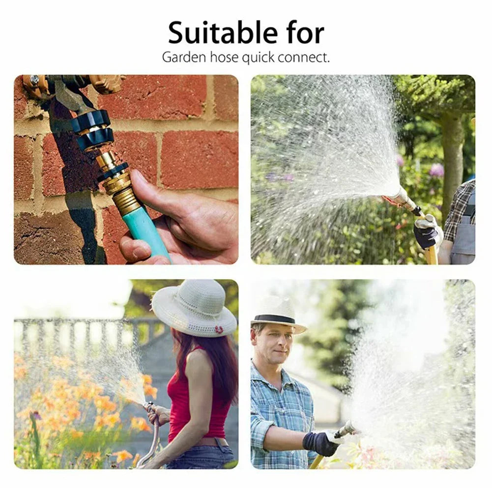 4-Piece 3/4" Garden Hose Quick Connect Adapter Set | No-Leak