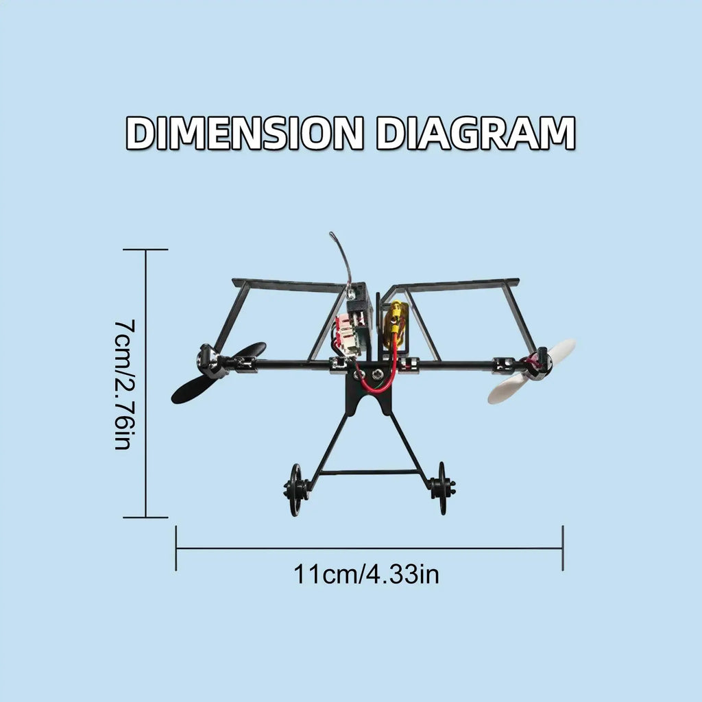 RC Paper Airplane DIY Aircraft Toys Electric Remote Control Plane