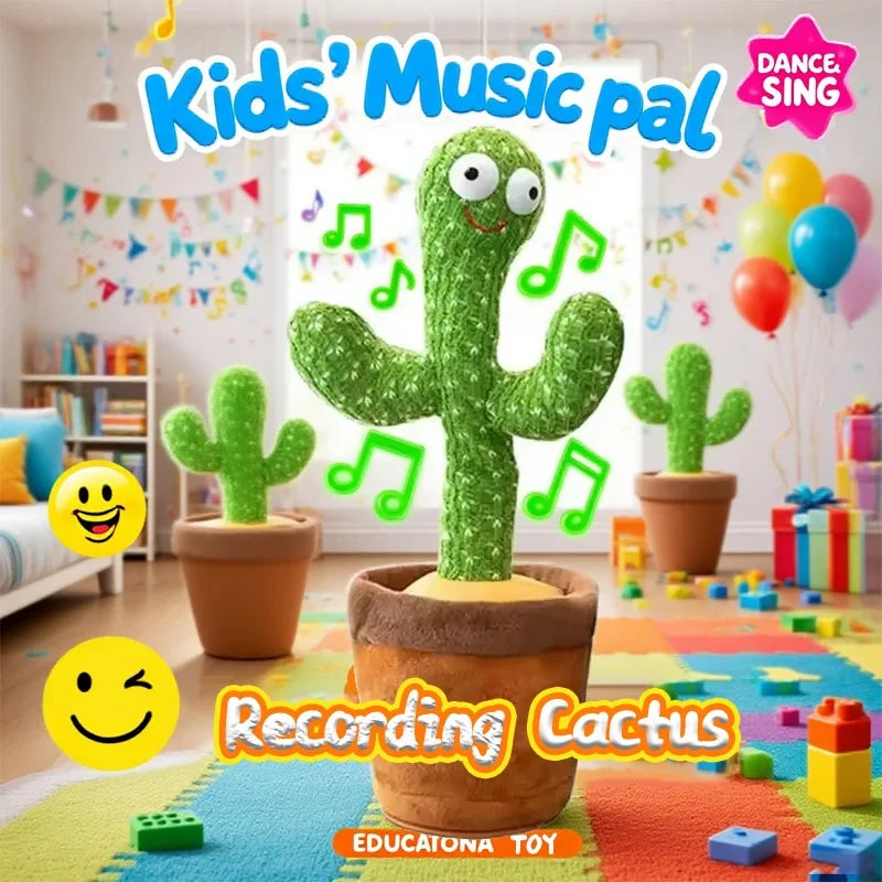 Dancing Cactus Talking Plush Toy – Singing & Wriggling Fun